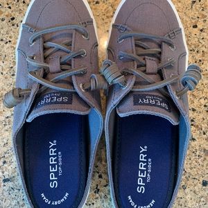 Worn once Slip on women's backless Sperry shoes